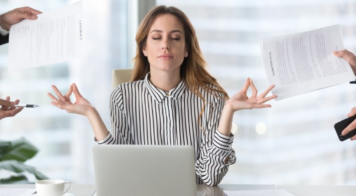 Osoba relaksująca się